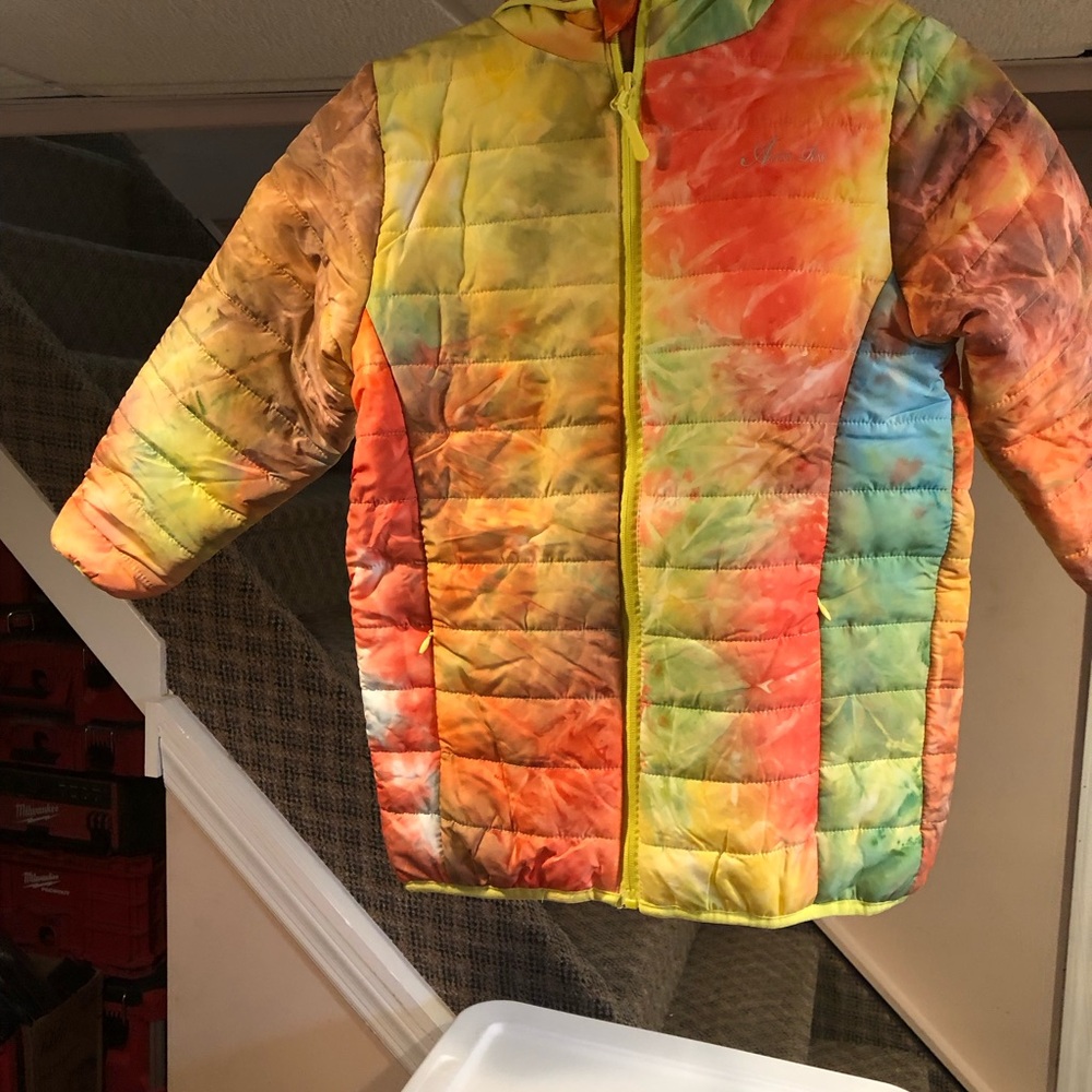 Alexa Rae Vibrant Multicolor Kids Puffer Jacket